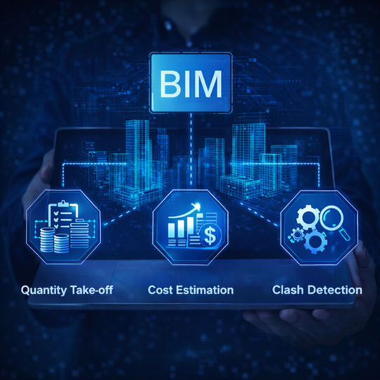 BIM Quantity Take-off, Cost Estimation & Clash Detection